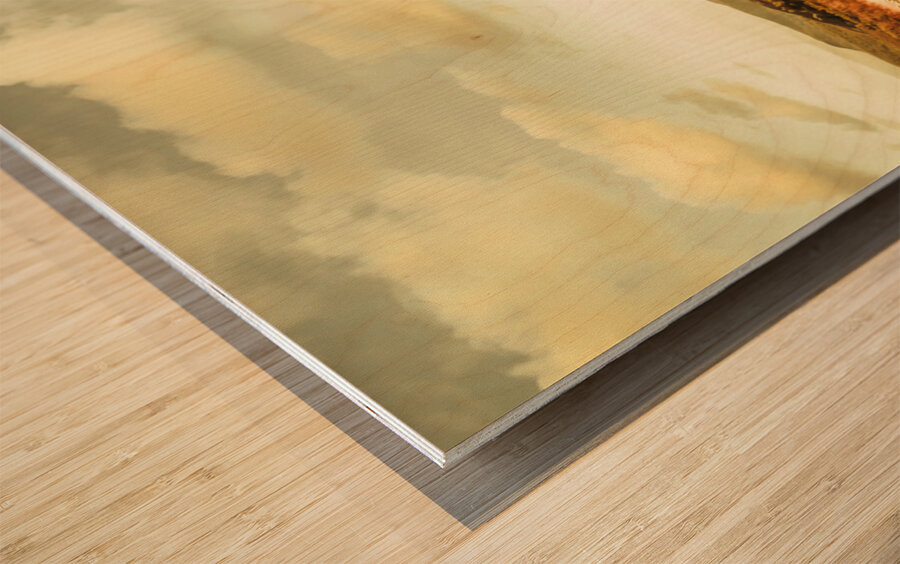 Sundown bend Wood print