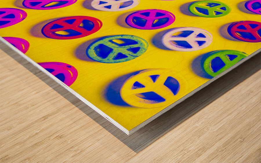 Patterning peace Wood print