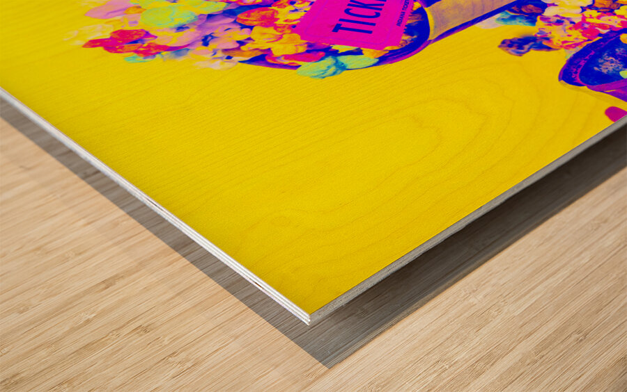 Thrills and spills Wood print