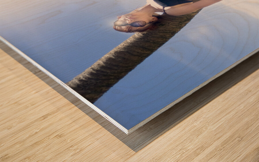 Tropical Island Paradise Wood print