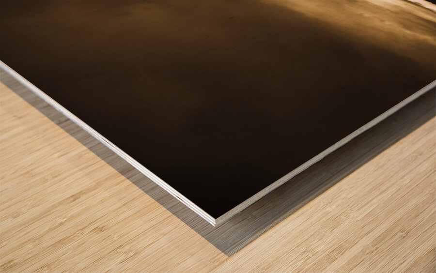 Intense coastline drama Wood print