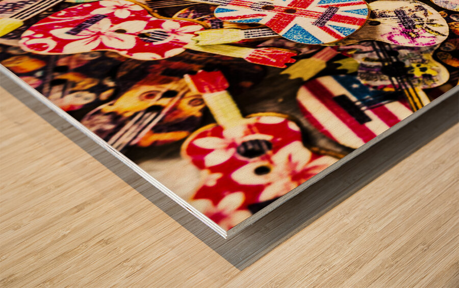 A colour instrumental Wood print