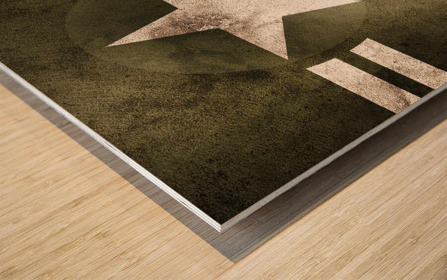 Military army star background Wood print
