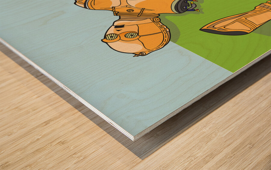 C-3POh! Wood print