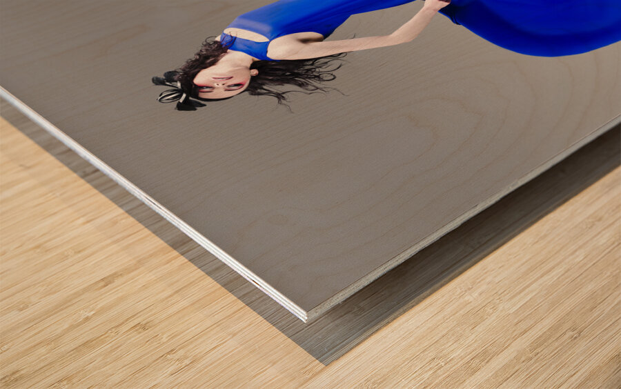 Beautiful Girl In Exquisite Fashion Style Dance Wood print