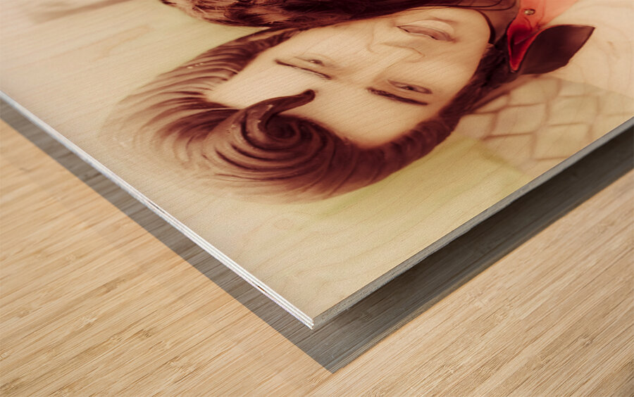 Retro Rock Wood print