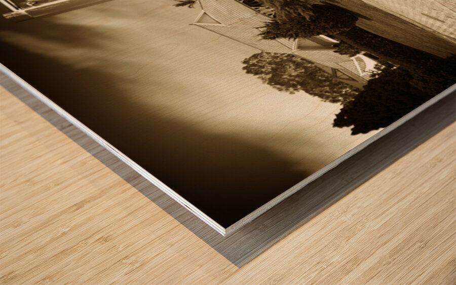 Another Day In Suburbia Wood print