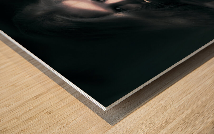 Sexy woman assassin Wood print