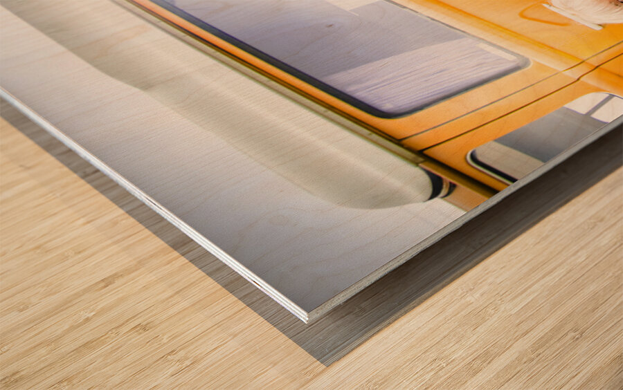 Surfing Holiday Wood print