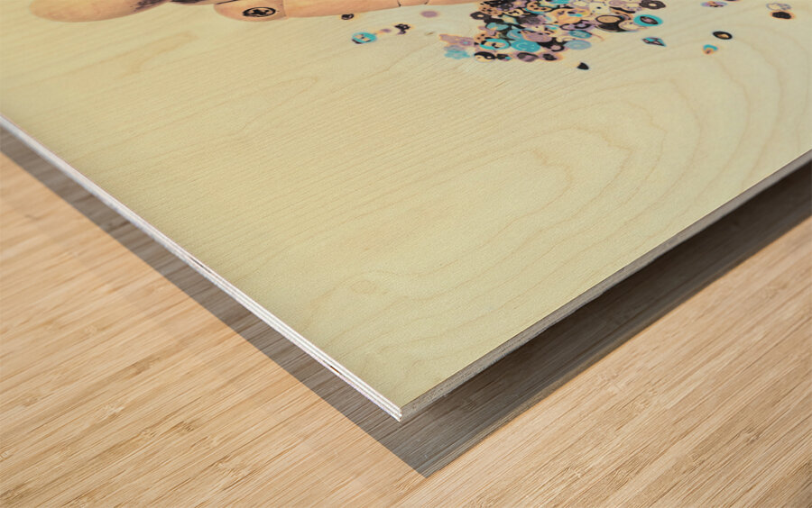 Stunt surfer Wood print