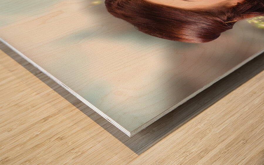 Fantasy fine art beauty. Fairy tale butterflies Wood print