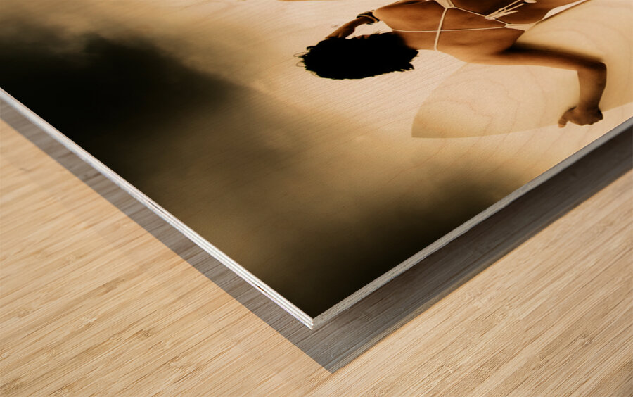 Surfing Forecast Wood print