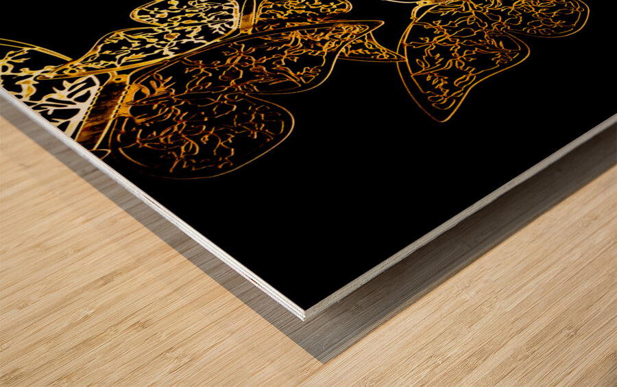 The shimmer  Wood print