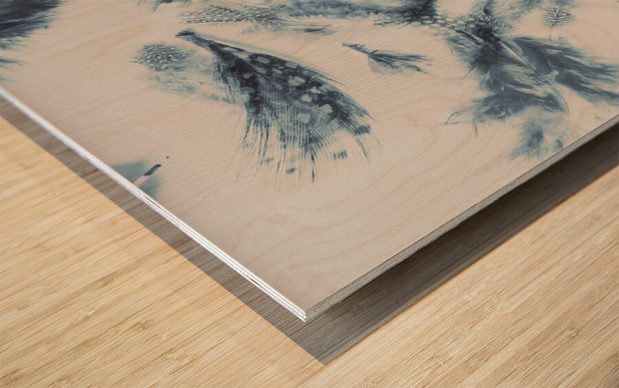 Vertigo blue Wood print