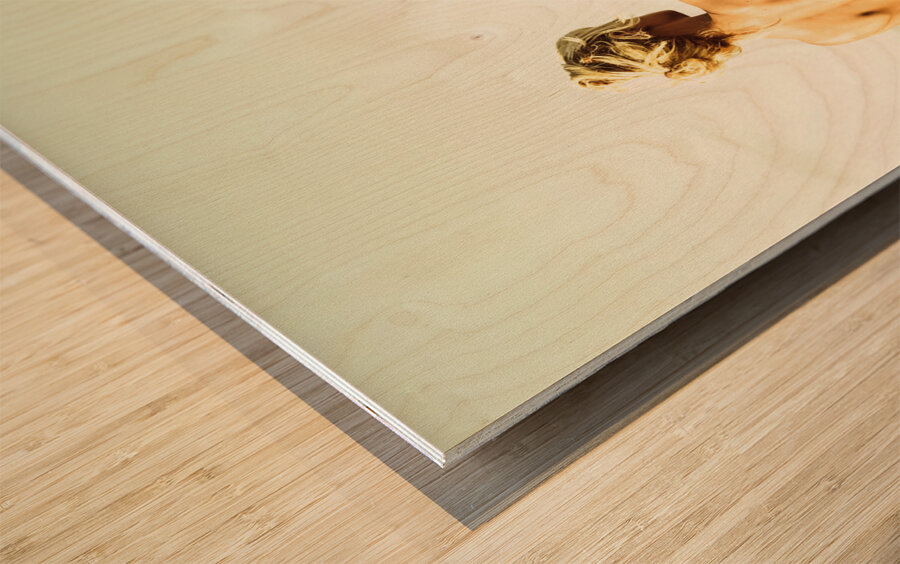 Elegant classical beauty  Wood print