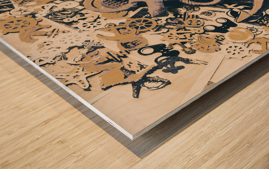 Oceans old Wood print