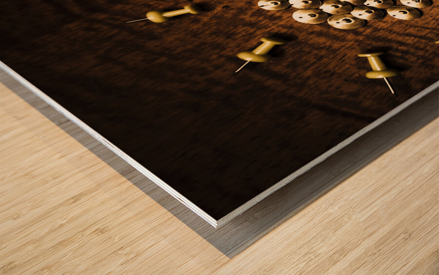 Sharp business idea Wood print