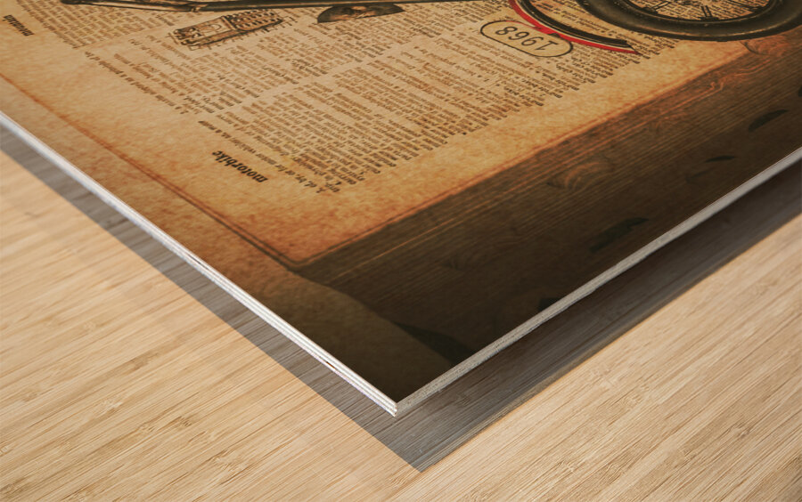 Britain biking defined Wood print