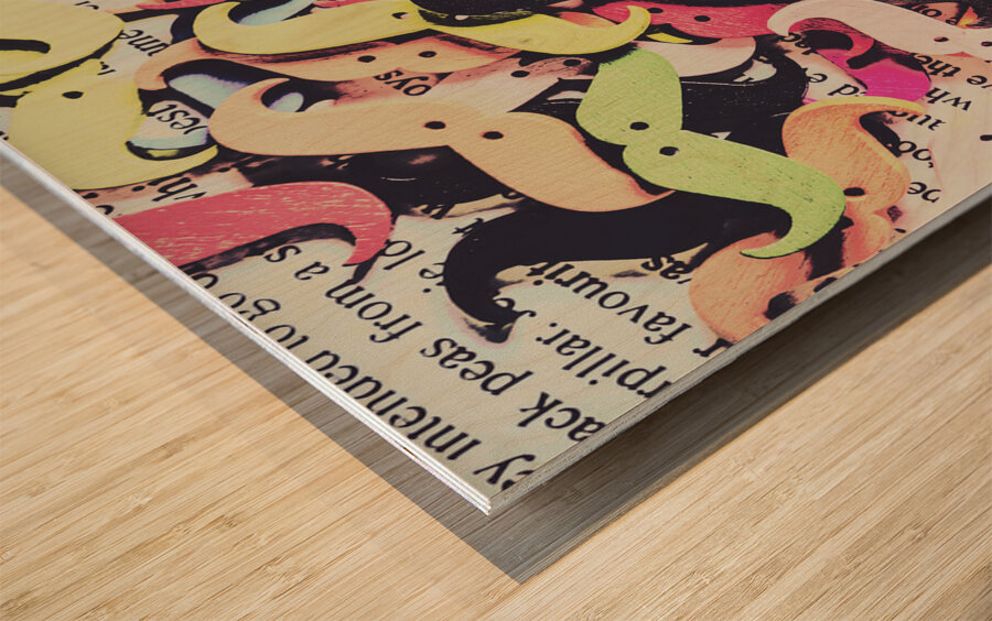 Pop art moes Wood print