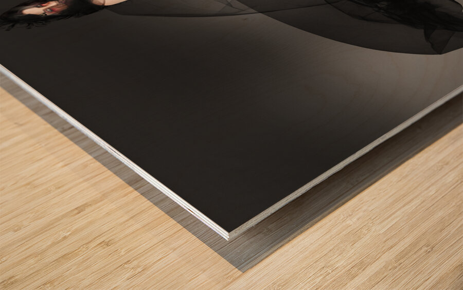 Black Fashion The Dark Movement In Motion Wood print