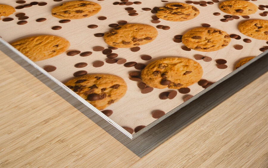 Choc dropped Wood print