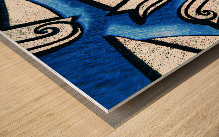 Ship shape sails Wood print