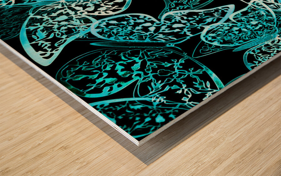 Winged wonderland Wood print