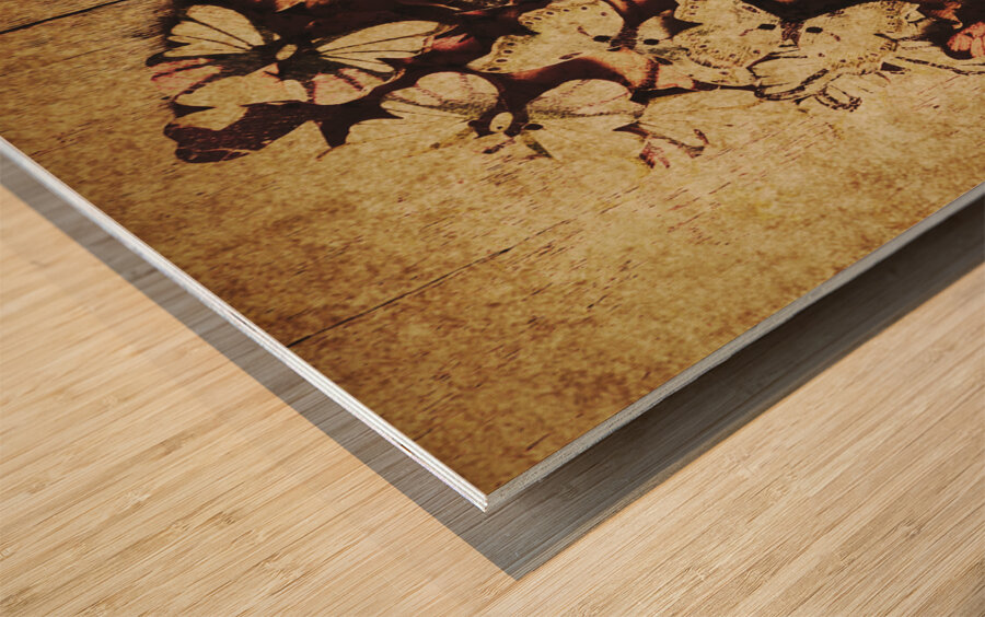 Weathered love nest Wood print