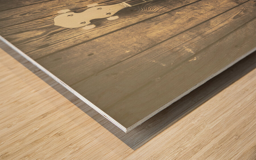 Southern bluegrass music Wood print