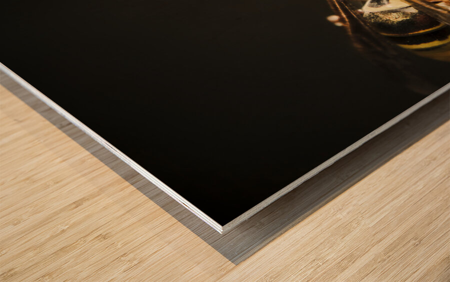 Wasp hunt Wood print