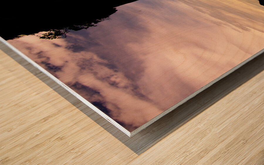 Longboat Sunset Wood print