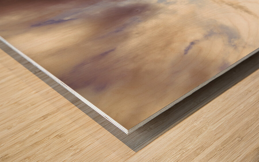 Dawn colours Wood print