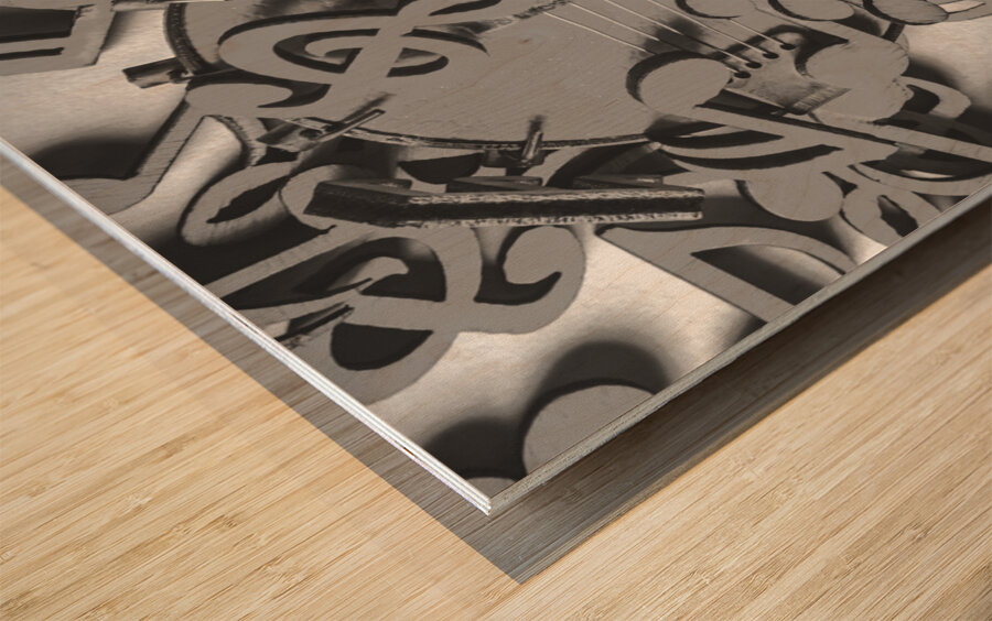 Greyscale Wood print