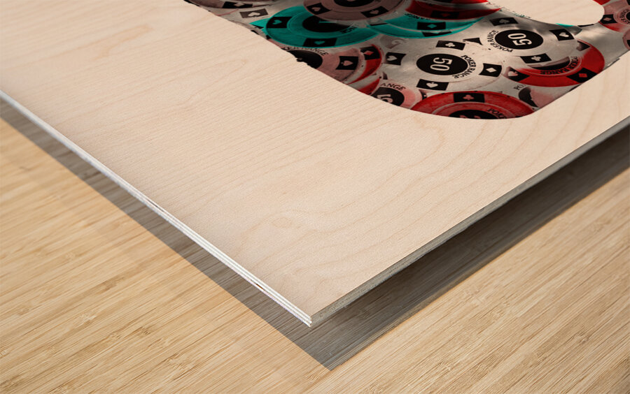 Joker poker Wood print