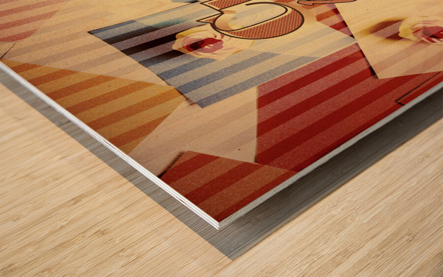 Cupcake BAKE 1958 Wood print