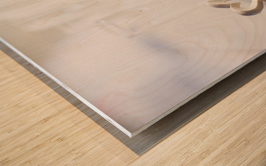 Together In Love Wood print