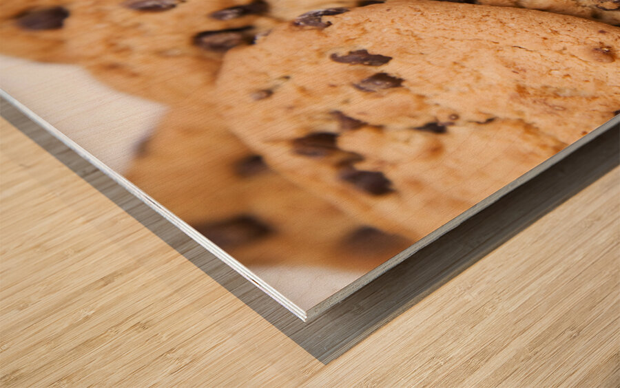 Choc Chip Cookies Wood print