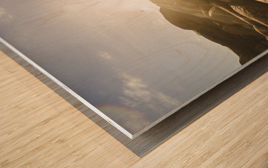 Granville Harbour reflections Wood print