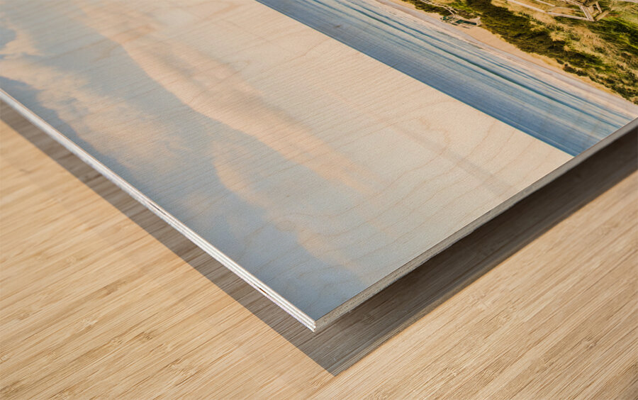 Way to Neck Beach Wood print