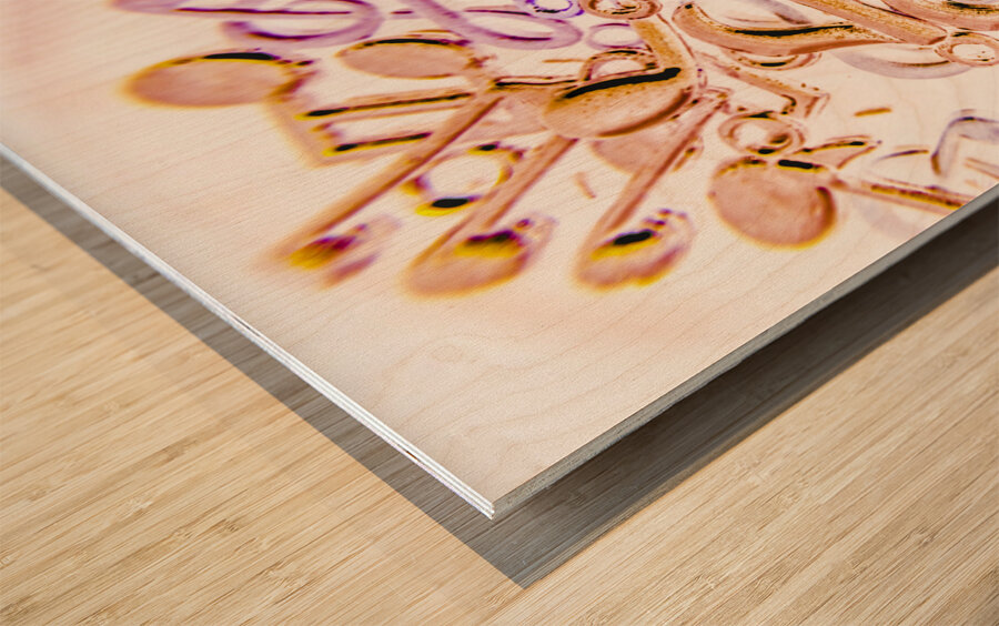 Play on dance harmonics Wood print