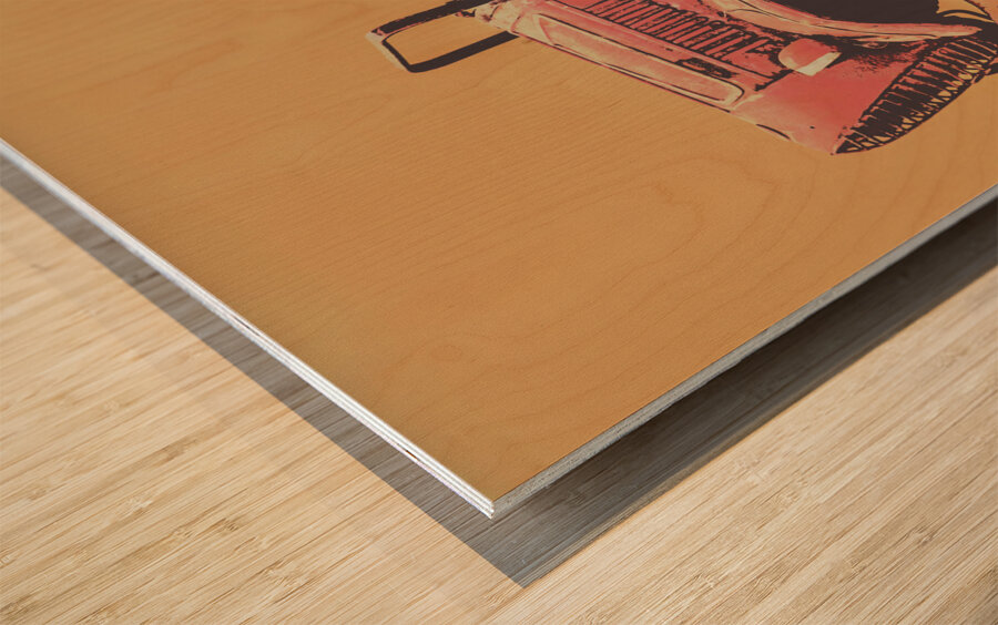 The engine room Wood print