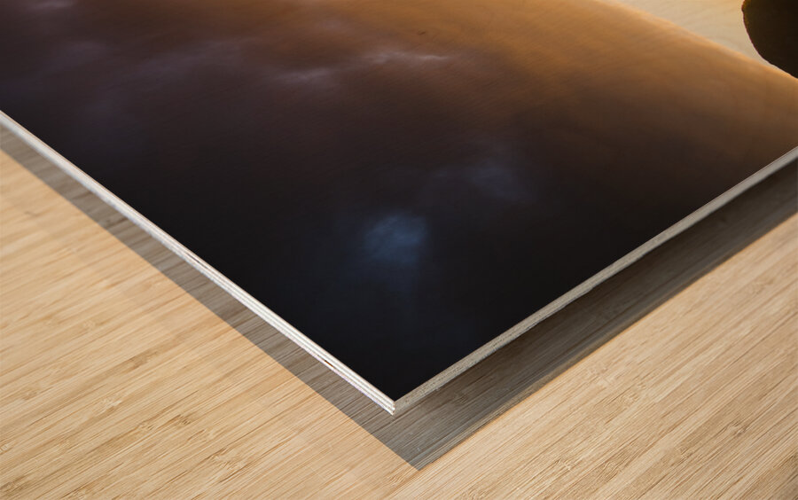 Late afternoon ocean sunset Wood print