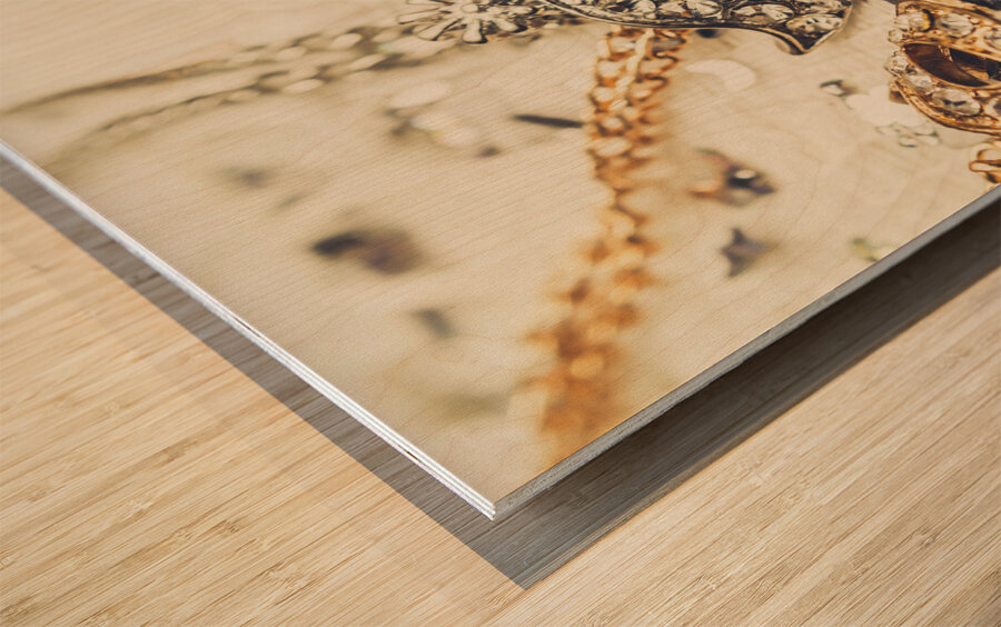 Fancy dress timepieces Wood print