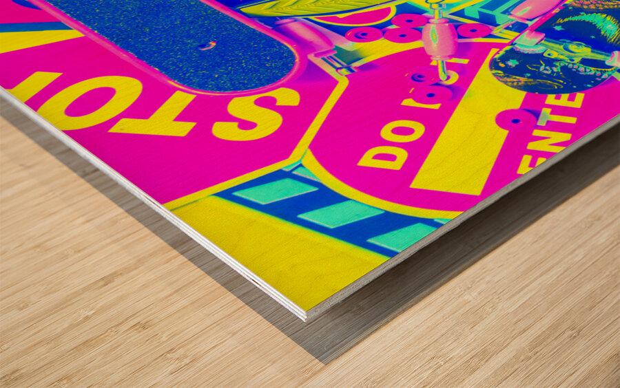 Decked out Wood print