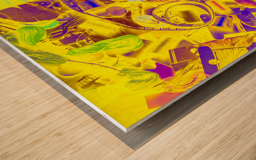 Messy desk - Best dressed Wood print