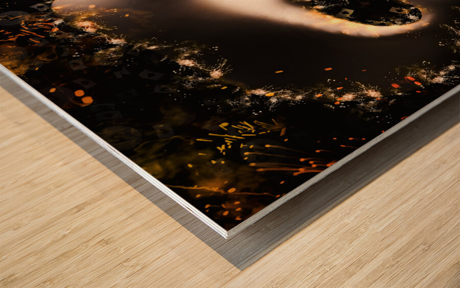 Poker Face Wood print