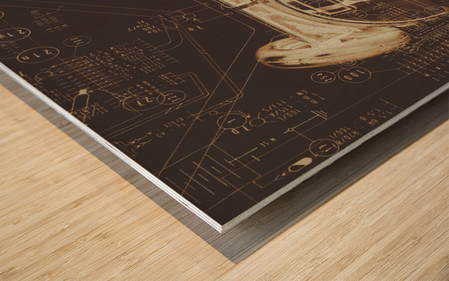 Scooter specs Wood print