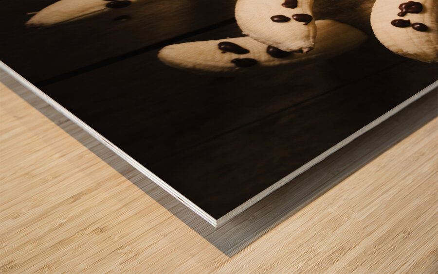 Crafty ghost bananas Wood print