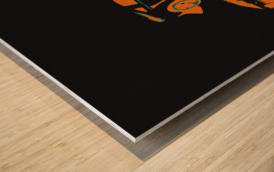 Mustanged Wood print