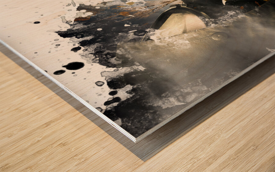 Disaster of war and gas Wood print